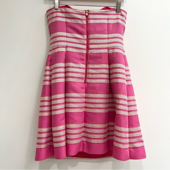Lilly Pulitzer Sami-Ryan Mini Dress in orchid pink glam metallic stripe size 4 - Picture 5 of 12